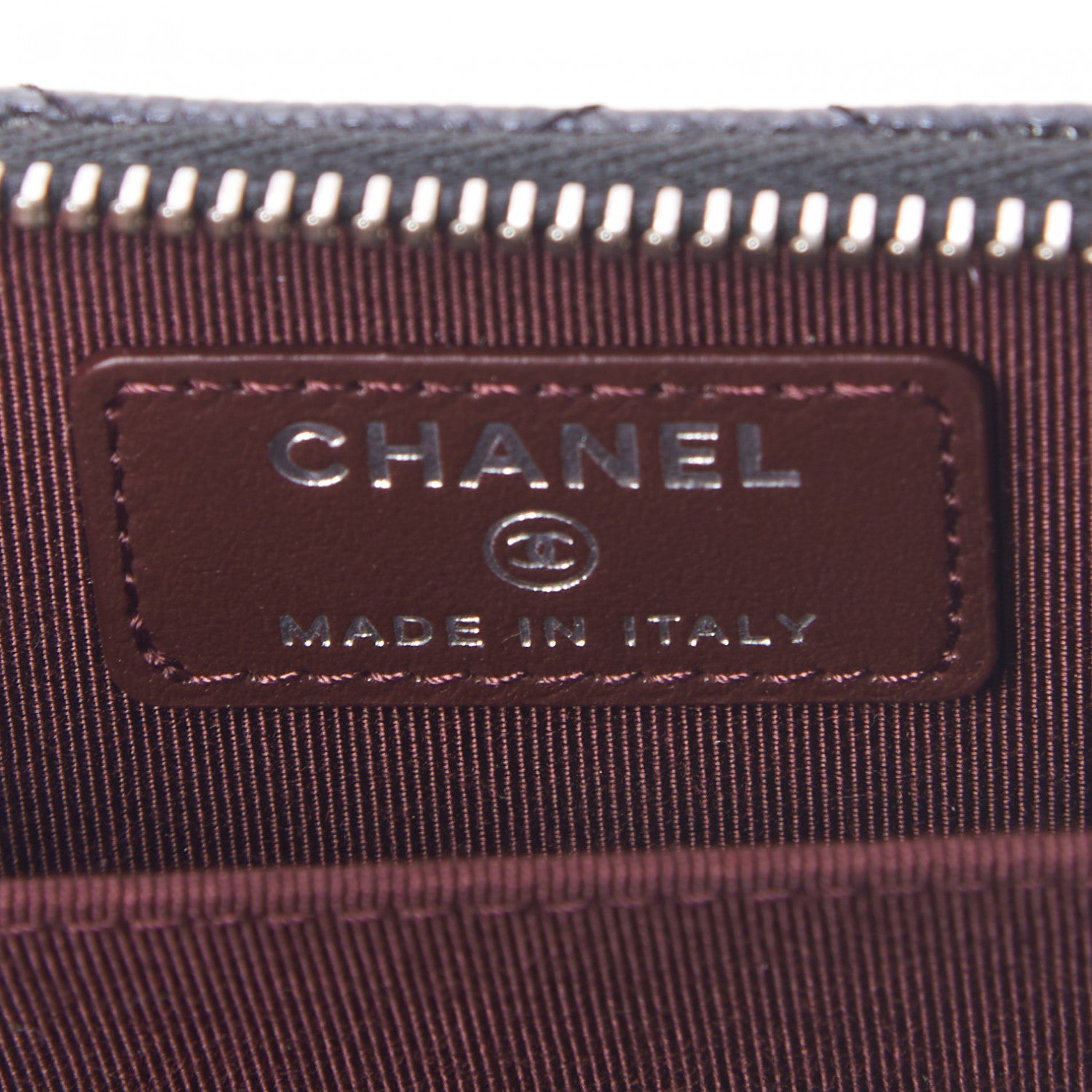 Chanel Caviar Quilted Zip Card Holder Black 7 of 9