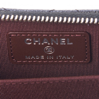 Chanel Caviar Quilted Zip Card Holder Black 7 of 9