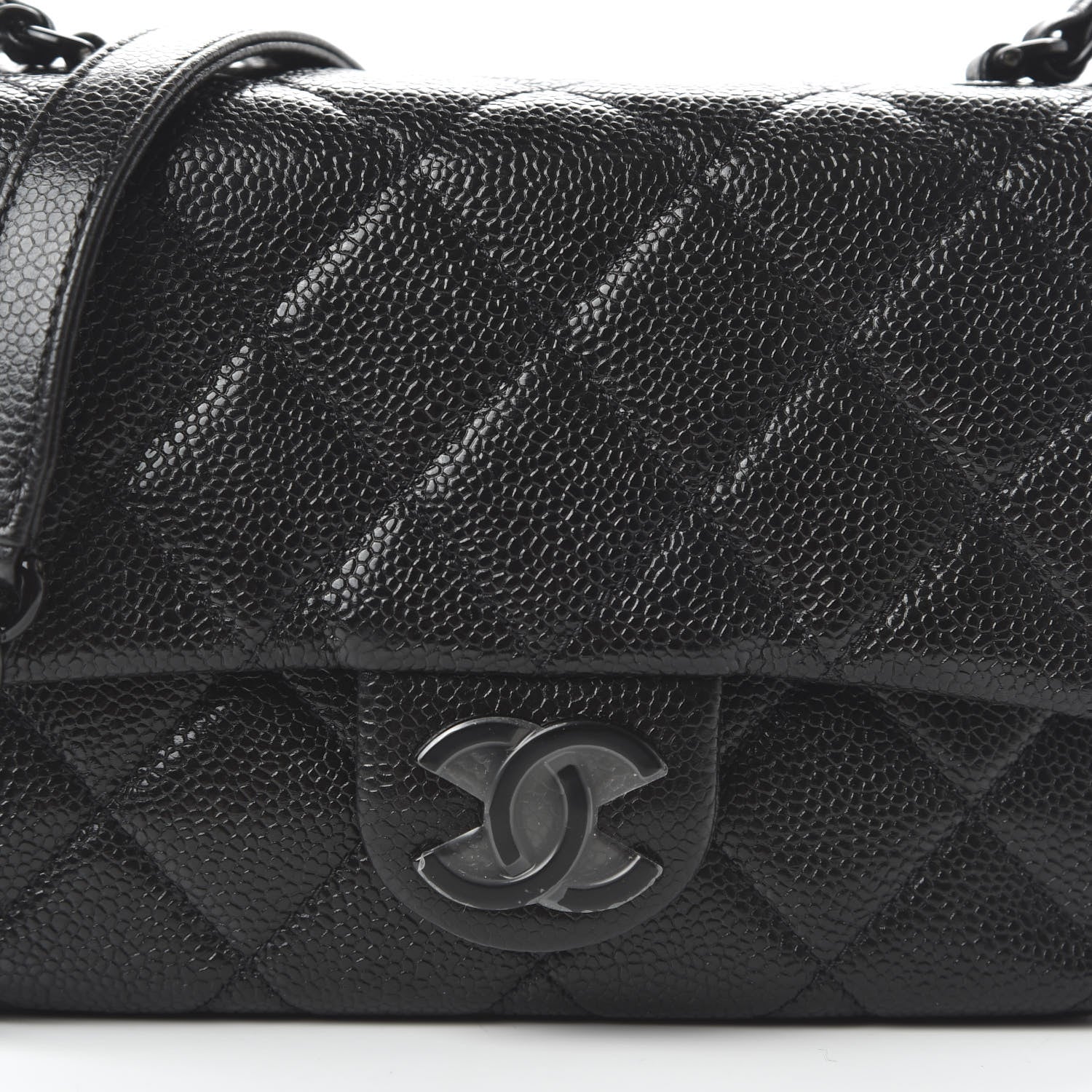 Chanel Caviar Quilted Incognito Mini Square Flap Black 10 of 10