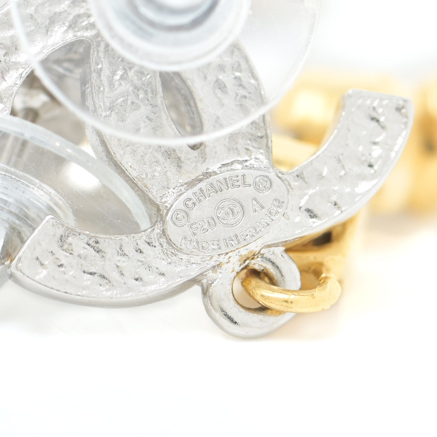 Crystal Star Drop CC Earrings Silver Gold