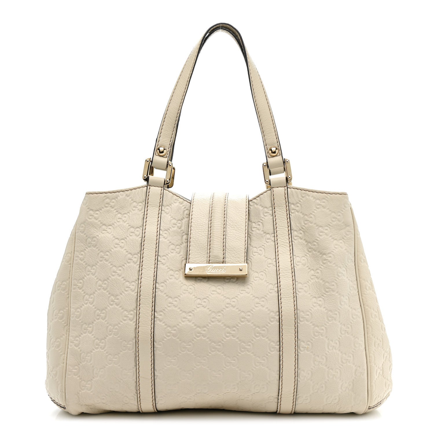 Gucci Guccissima Large New Ladies Hobo Off White 1 of 14