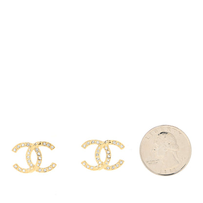 Chanel Crystal Twist CC Earrings Gold 2 of 4