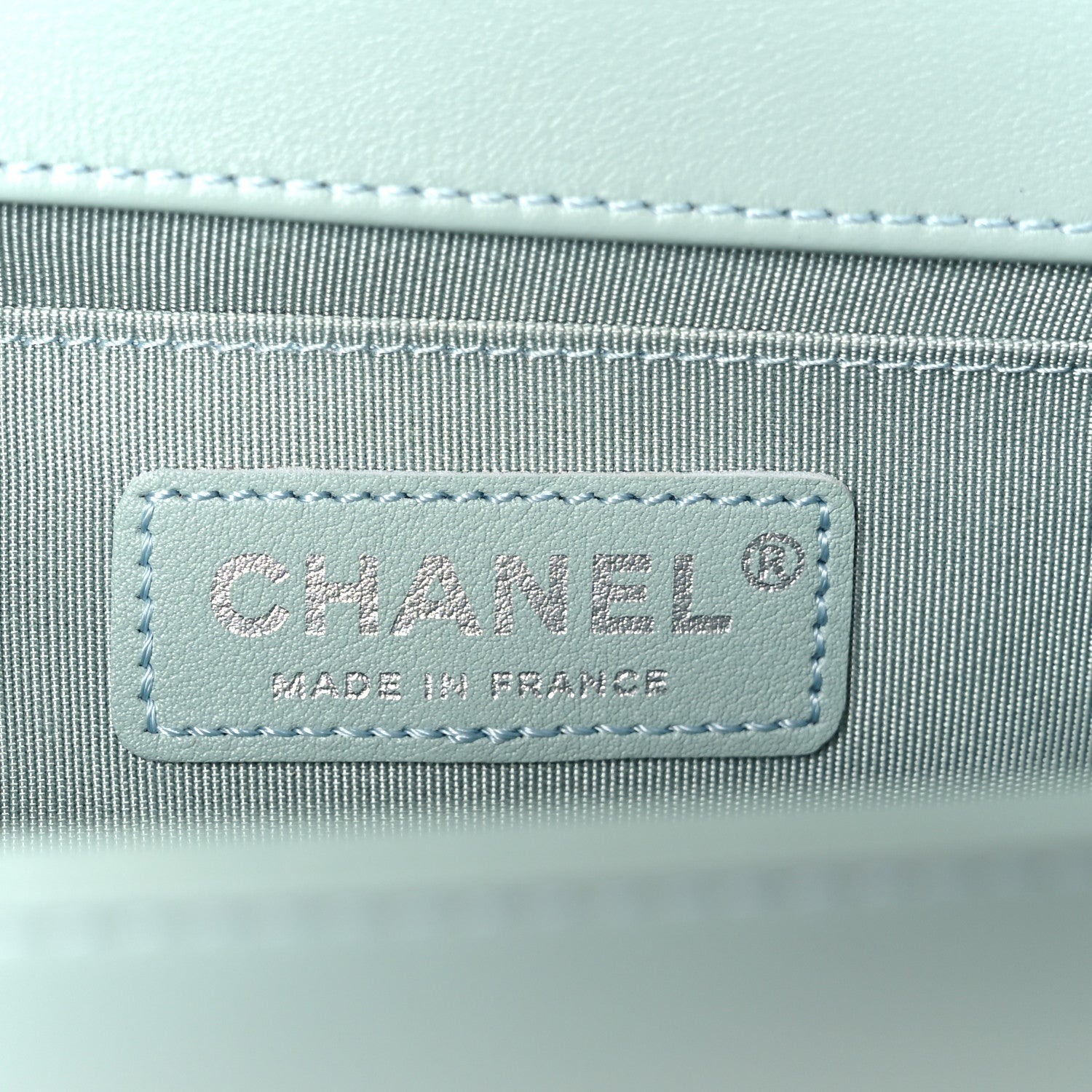 Chanel Calfskin Quilted Medium Boy Flap Light Blue 6 of 11