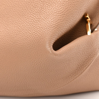 Salvatore Ferragamo Calfskin Fanisa Gancini Hobo Natural 13 of 16