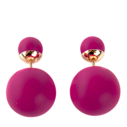Christian Dior Mise En Dior Tribal Earrings Toxic Purple 1 of 8