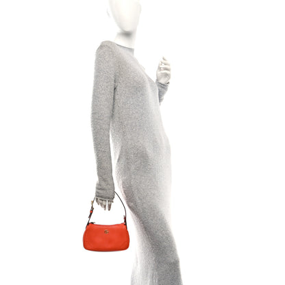 Gucci Goatskin Mini Aphrodite Shoulder Bag Orange 2 of 10