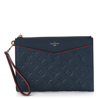 Louis Vuitton Empreinte Pochette Melanie MM Marine Rouge 1 of 9