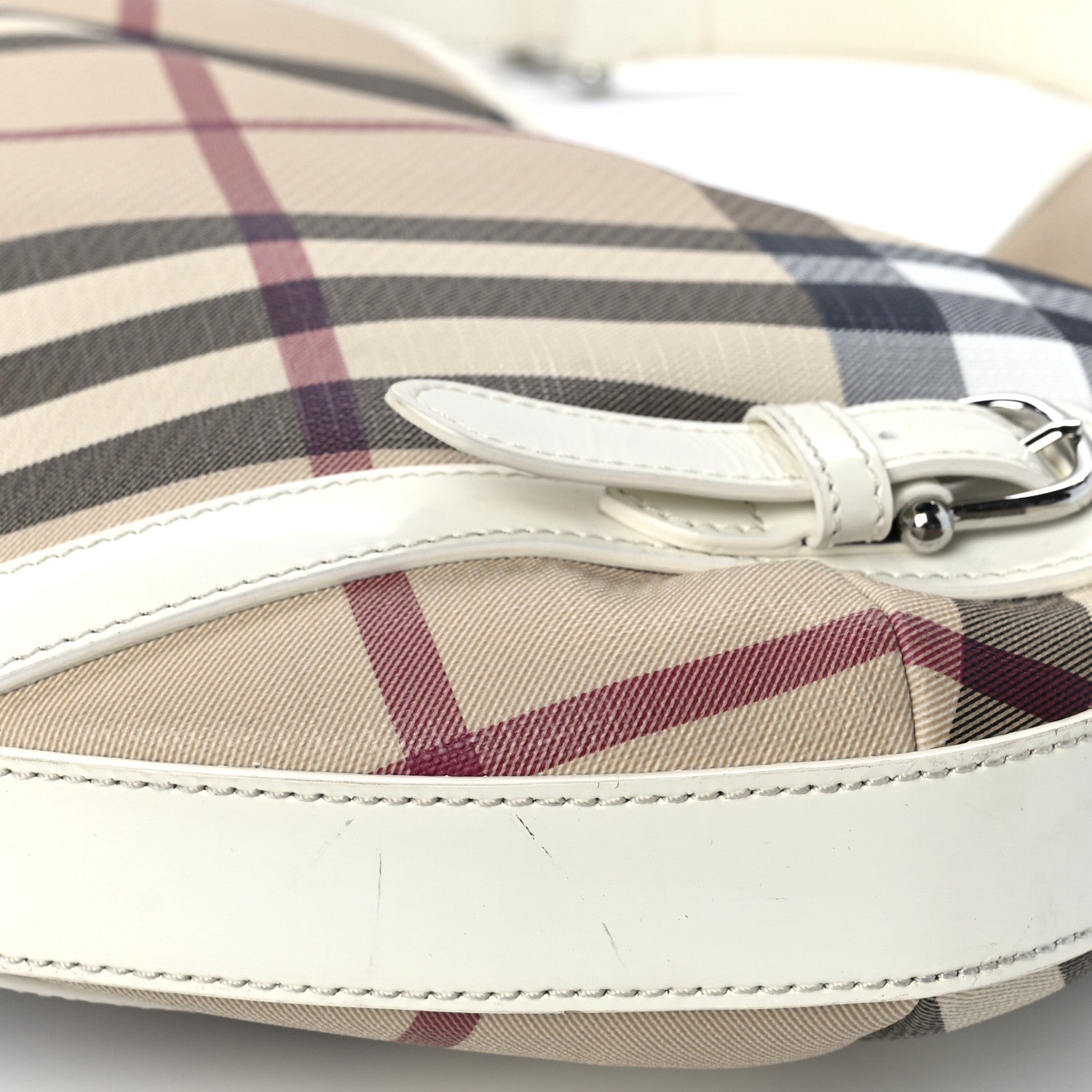 Burberry Supernova Check Large Larkin Hobo White 10 of 12