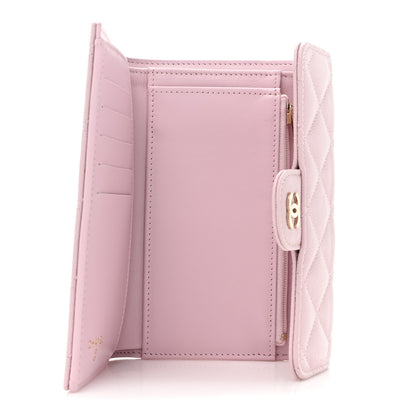 Chanel Caviar Quilted Medium Flap Wallet Light Pink 5 of 10