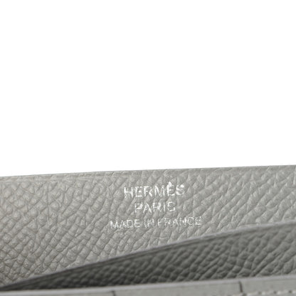 Hermes Epsom Bearn Gusset Wallet Gris Mouette 6 of 11