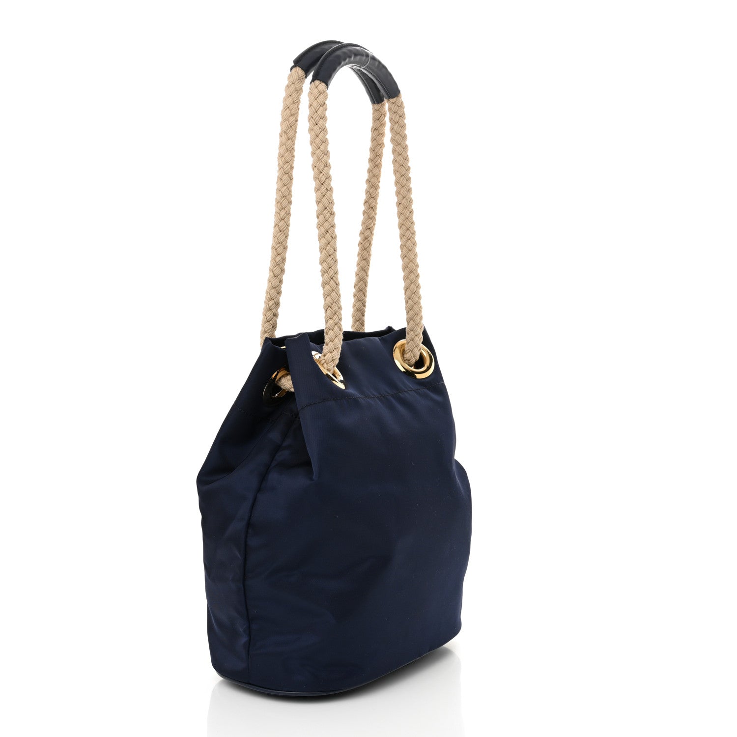 Prada Re-Nylon Triangle Mariner Bucket Bag Baltico 3 of 9