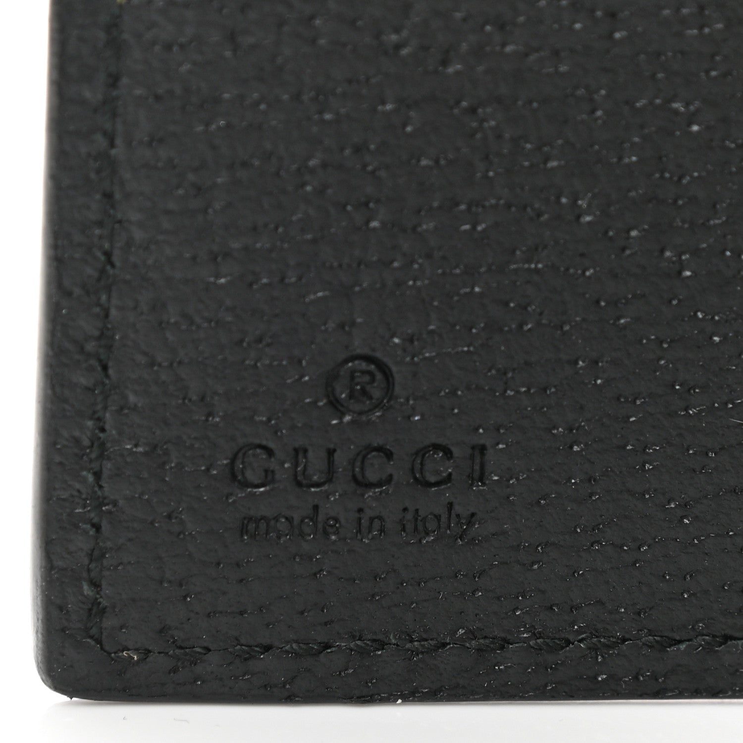 Gucci Textured Calfskin Web Ophidia French Flap Wallet Black 6 of 7