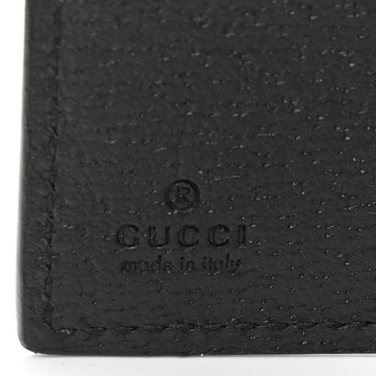 Gucci Textured Calfskin Web Ophidia French Flap Wallet Black 6 of 7