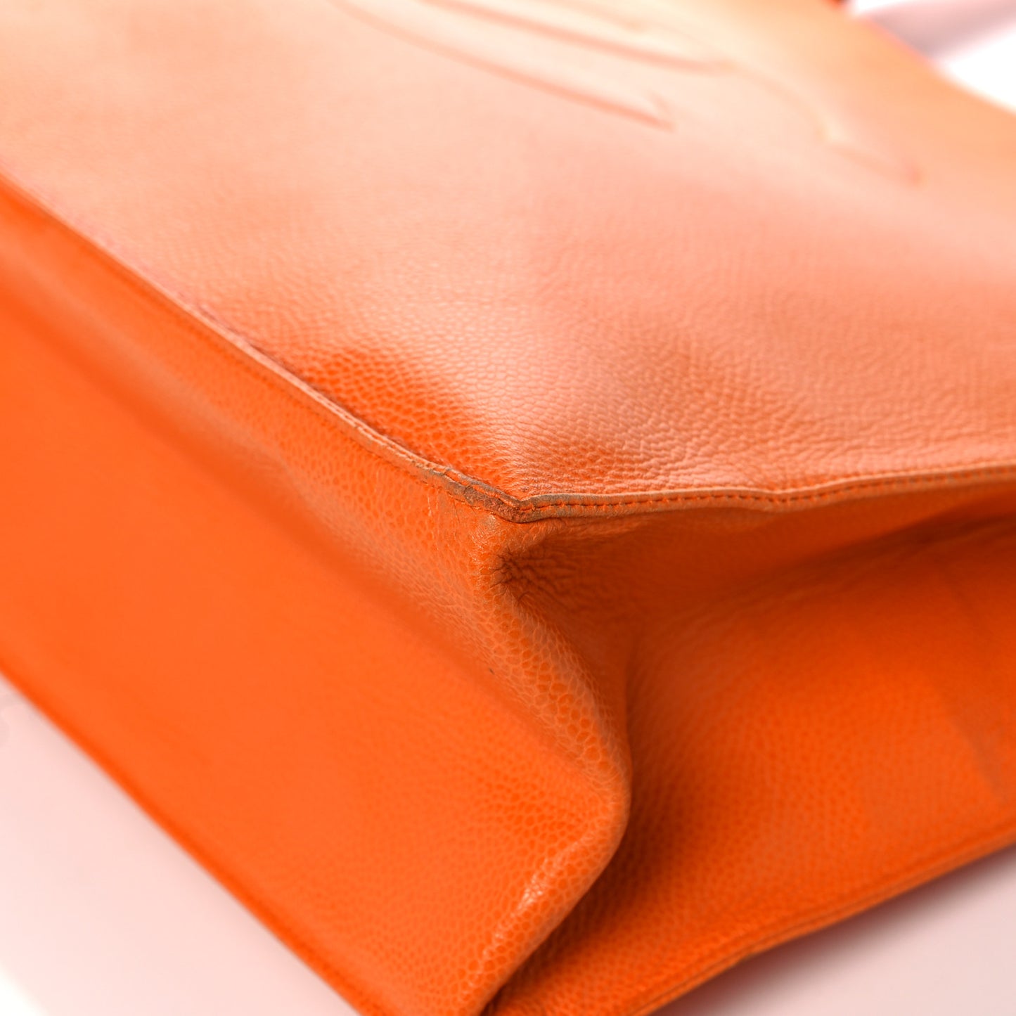 Caviar CC Timeless Shoulder Bag Orange