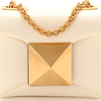 Valentino Garavani Nappa Micro One Stud Chain Bag Ivory 8 of 10