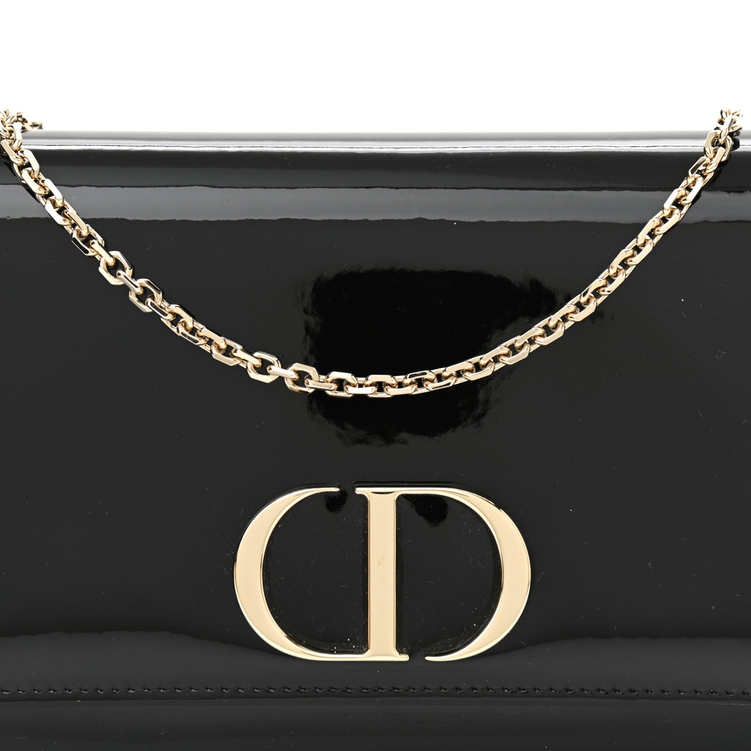 Christian Dior Patent 30 Montaigne Pouch Black 8 of 9