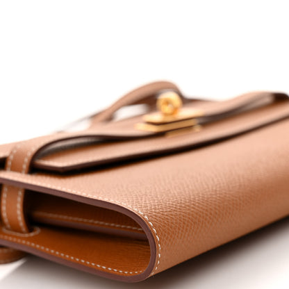 Hermes Epsom Kelly Wallet To Go Gold 9 of 10