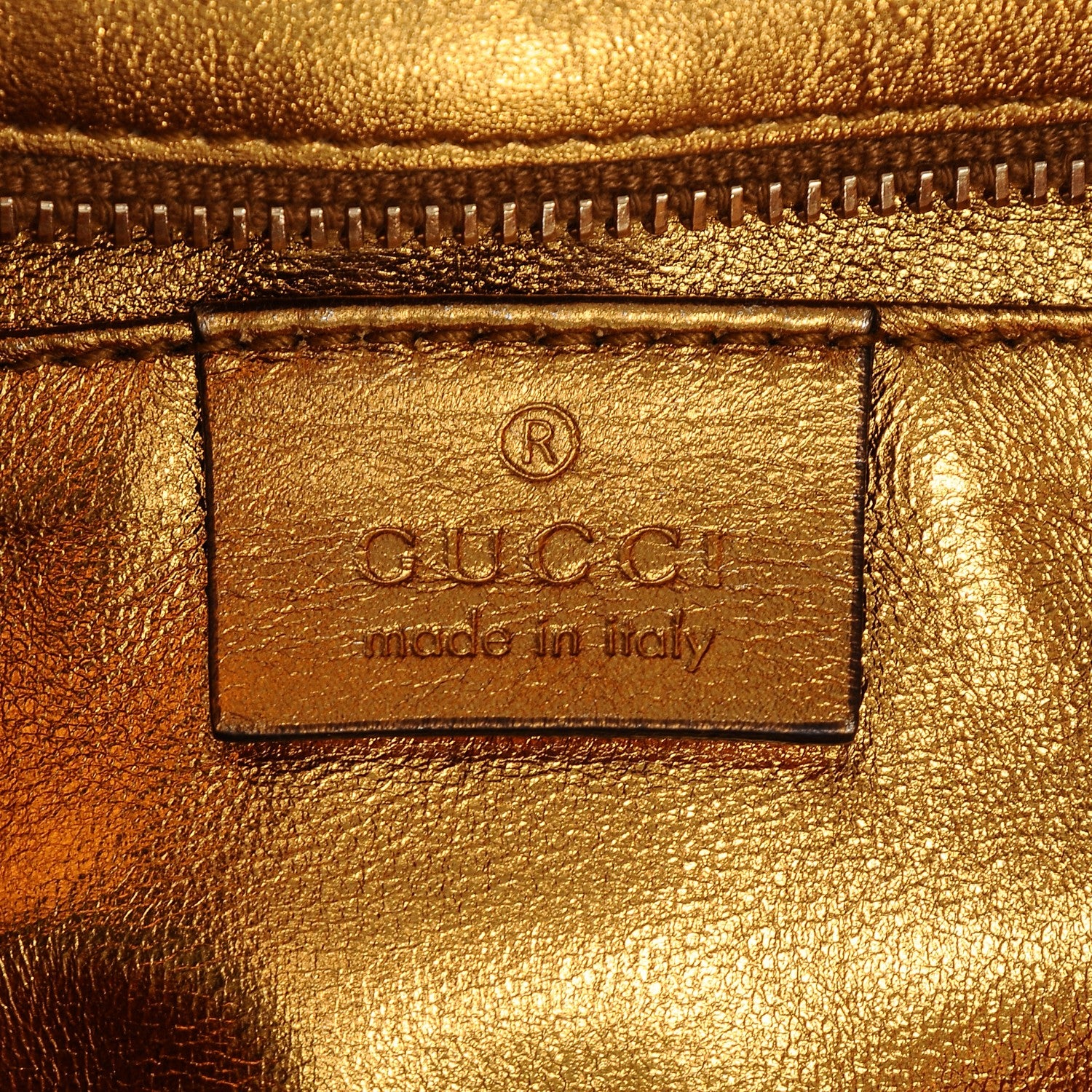 Gucci Metallic Python Malika Clutch Gold 6 of 7