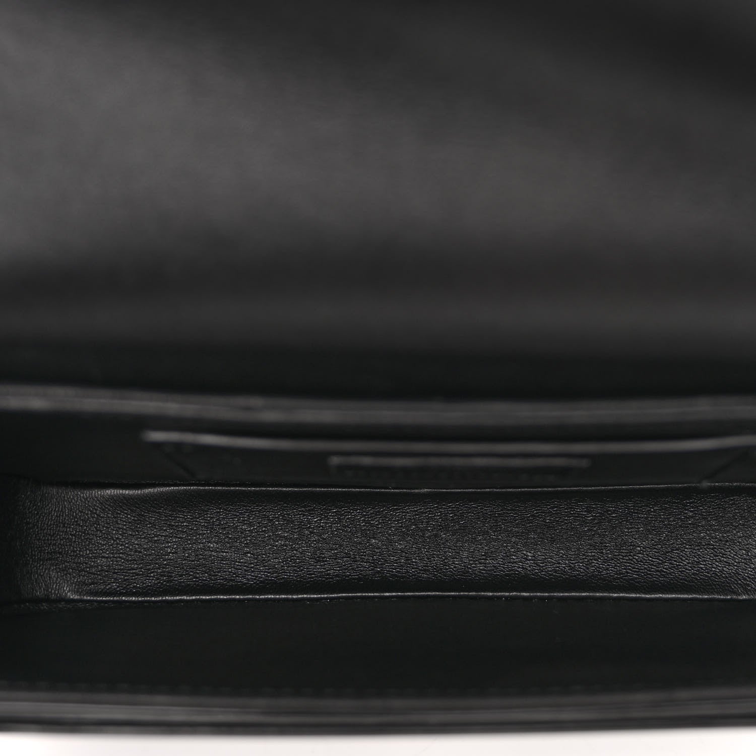 Saint Laurent Glazed Calfskin Monogram Medium Solferino Satchel Black 5 of 9