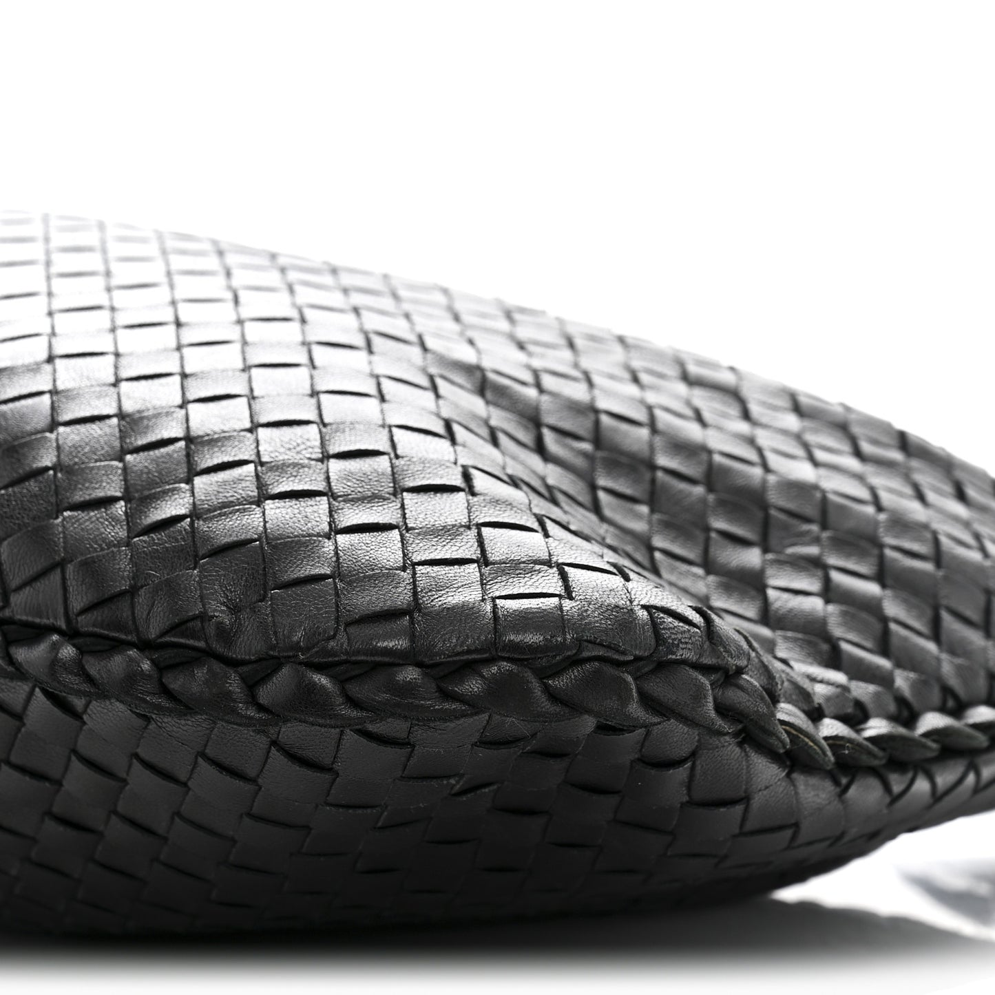 Nappa Intrecciato Medium Veneta Hobo Black