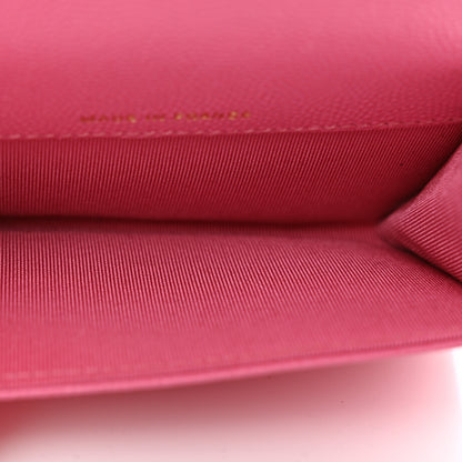 Chanel Caviar Quilted Flap Card Holder Wallet Pink 5 of 7