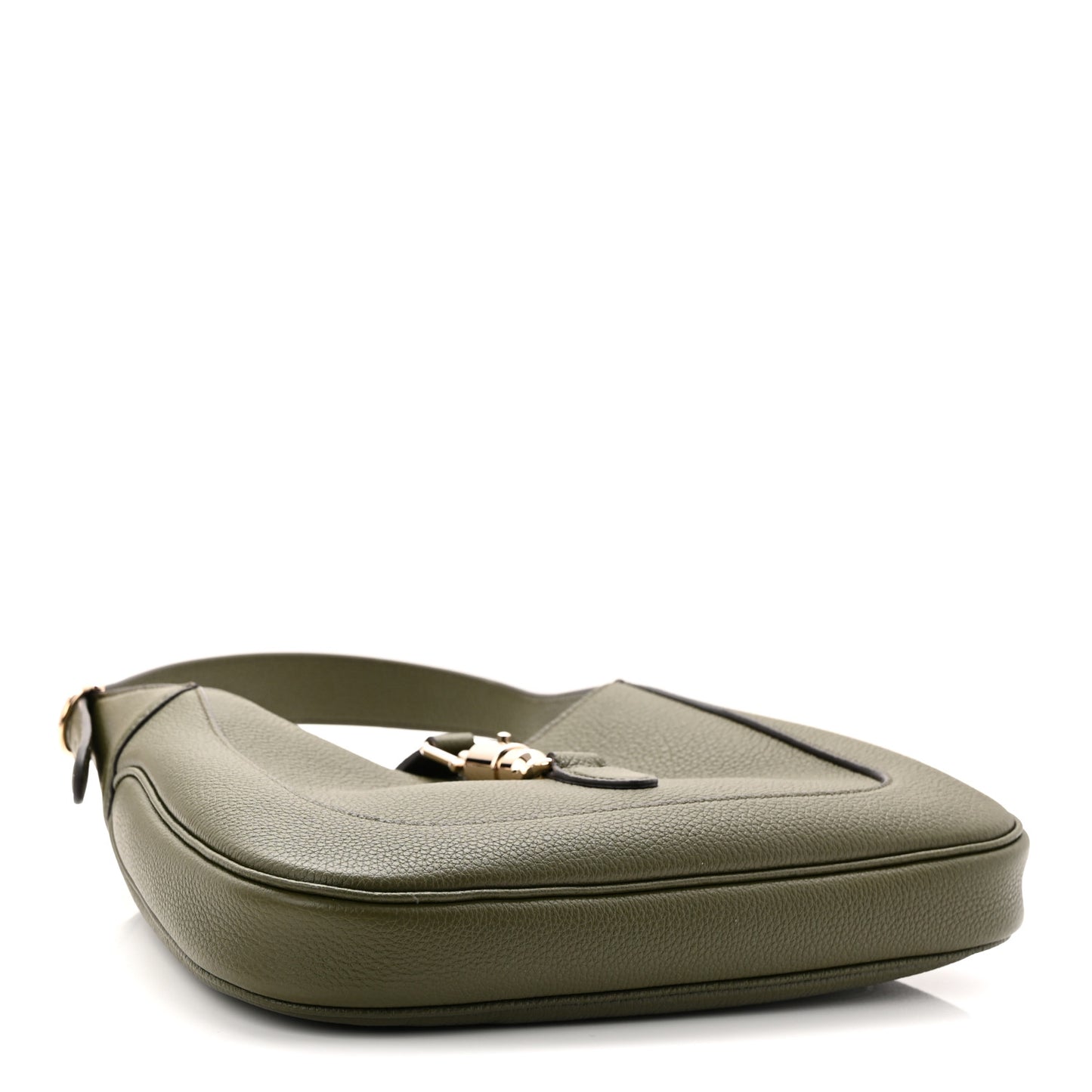 Sea Calfskin Web Medium Jackie 1961 Hobo Dark Green