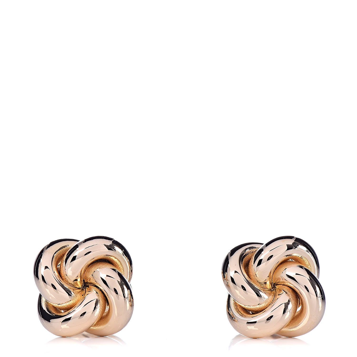 Tiffany 14K Yellow Gold Knot Cufflinks 4 of 7