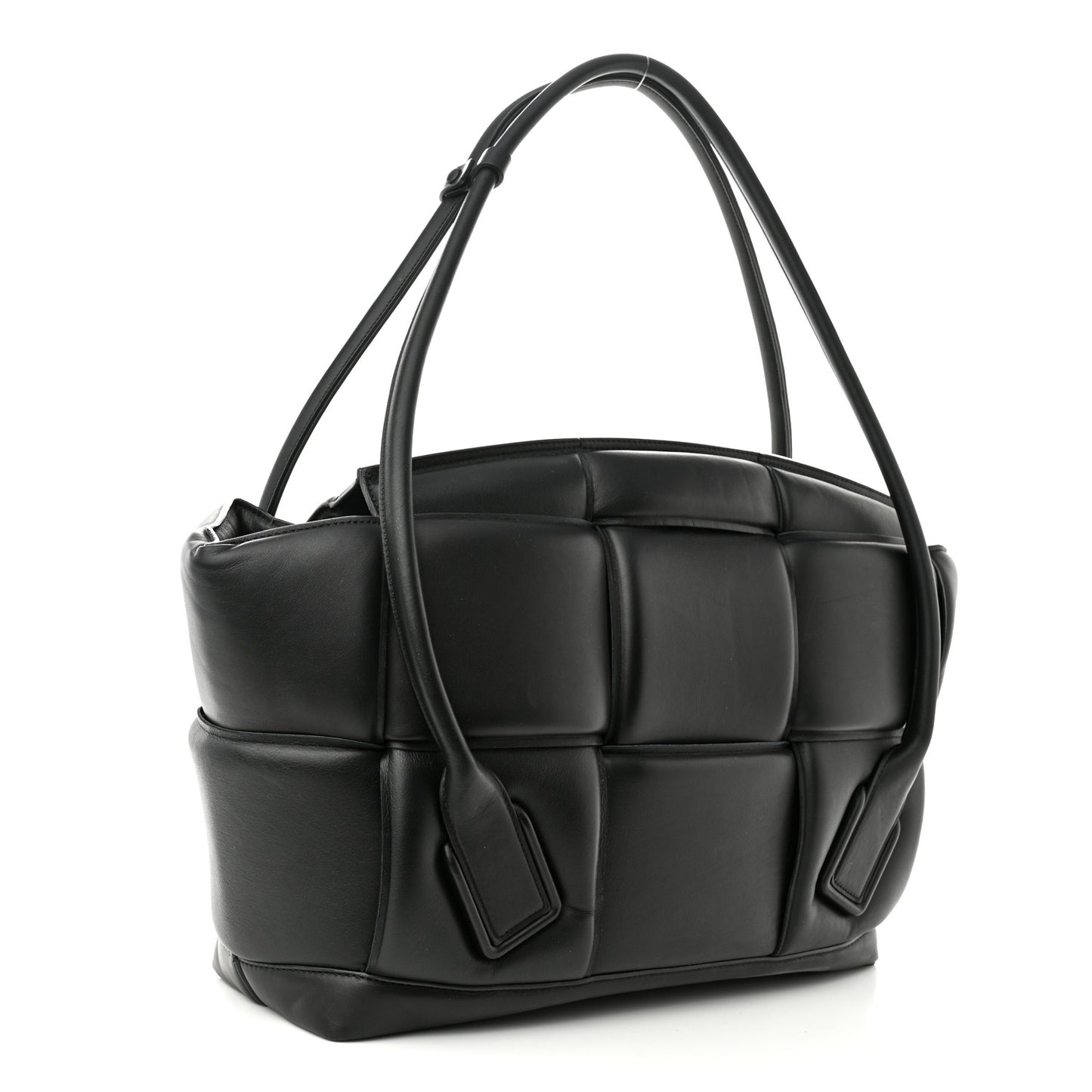 Nappa Maxi Intrecciato Padded Large Arco Black