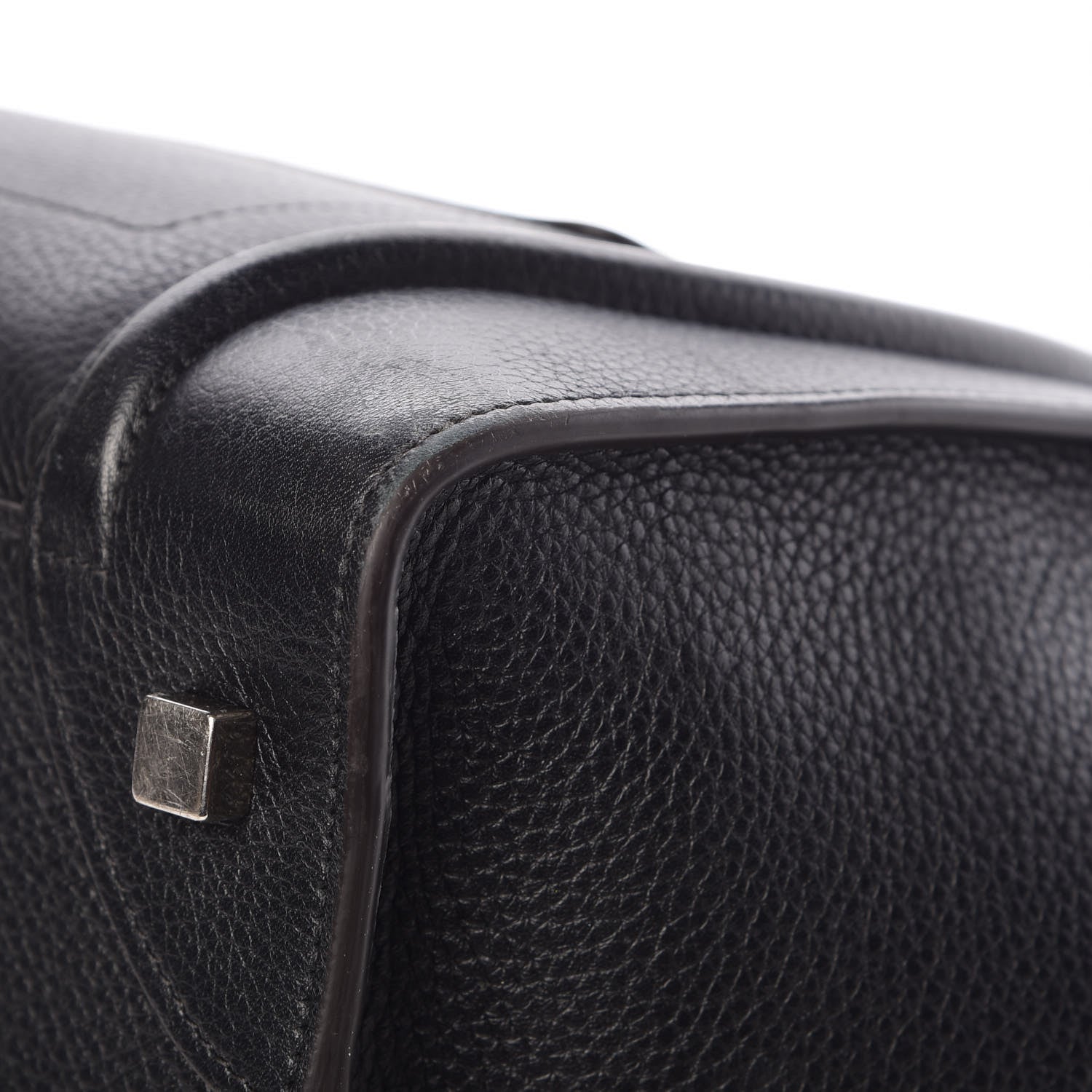 Celine Drummed Calfskin Mini Luggage Black 10 of 10