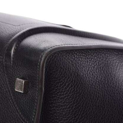 Celine Drummed Calfskin Mini Luggage Black 10 of 10