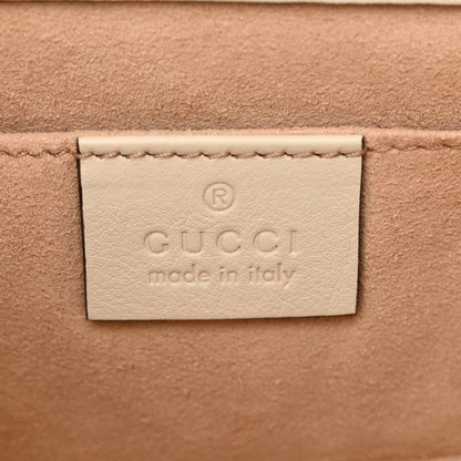 Gucci GG Supreme Monogram Calfskin Small Padlock Shoulder Bag Beige Mystic White Sun Oil 6 of 12