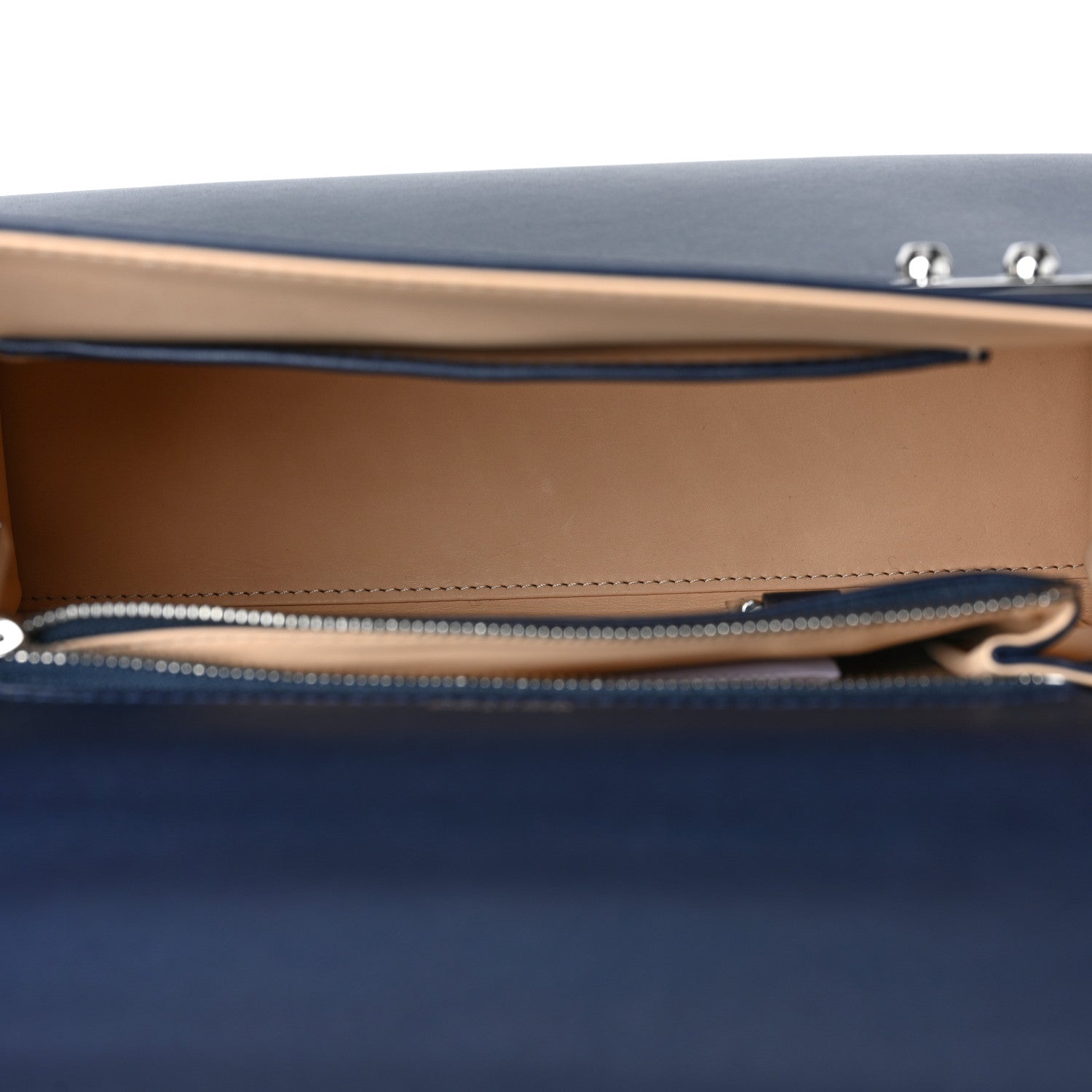 Delvaux Calfskin MM Tempete Satchel Navy 5 of 9