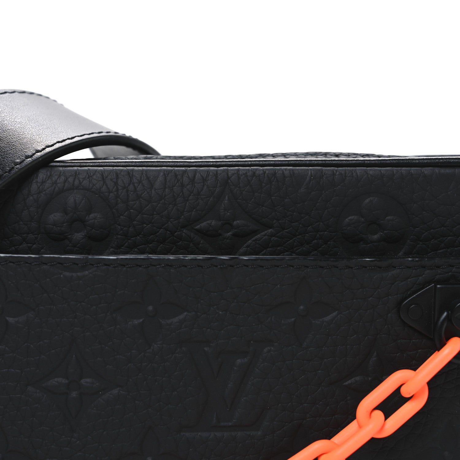 Louis Vuitton Taurillon Monogram Uniformes Solar Ray Soft Pochette Volga Belt Bag Black 8 of 10