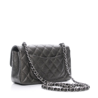 Chanel Caviar Quilted Mini Rectangular Flap Charcoal 3 of 6