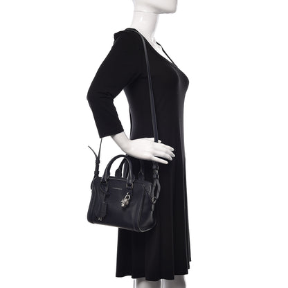 Alexander McQueen Pebbled Calfskin Mini Padlock Navy 2 of 11
