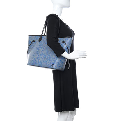 Louis Vuitton Epi Neverfull MM Denim Light 3 of 13