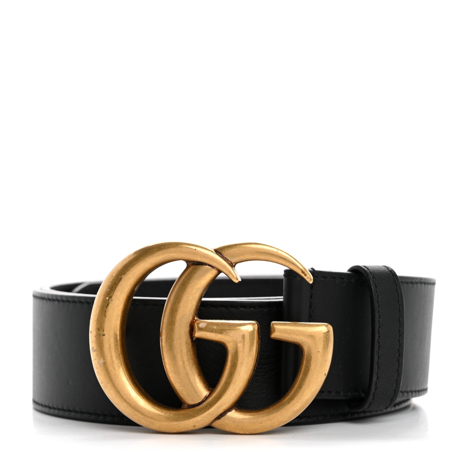 Gucci Textured Calfskin Double G 40mm Belt 90 36 Black 1 of 8