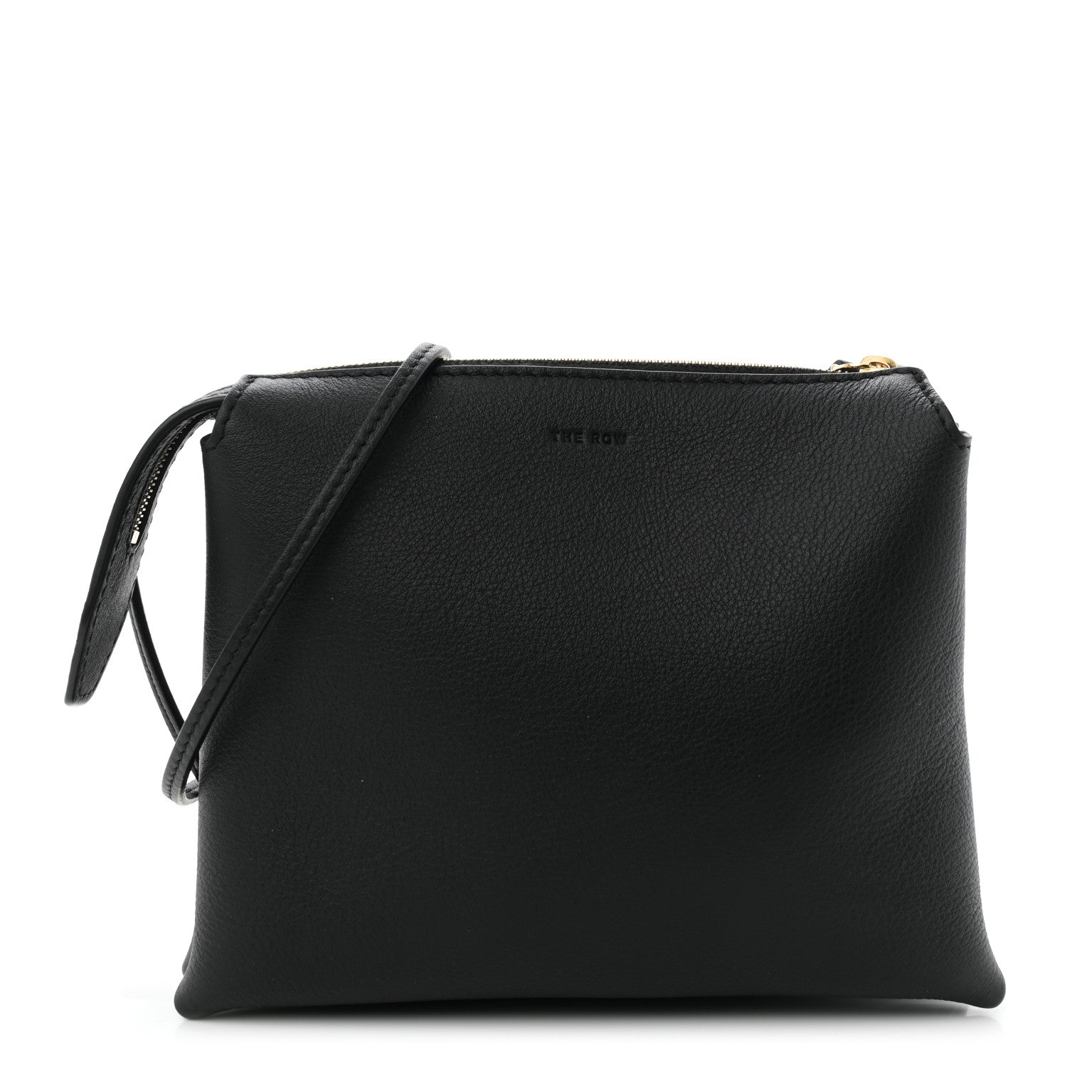 The Row Matte Grained Calfskin Mini Nu Twin Bag Black 1 of 9