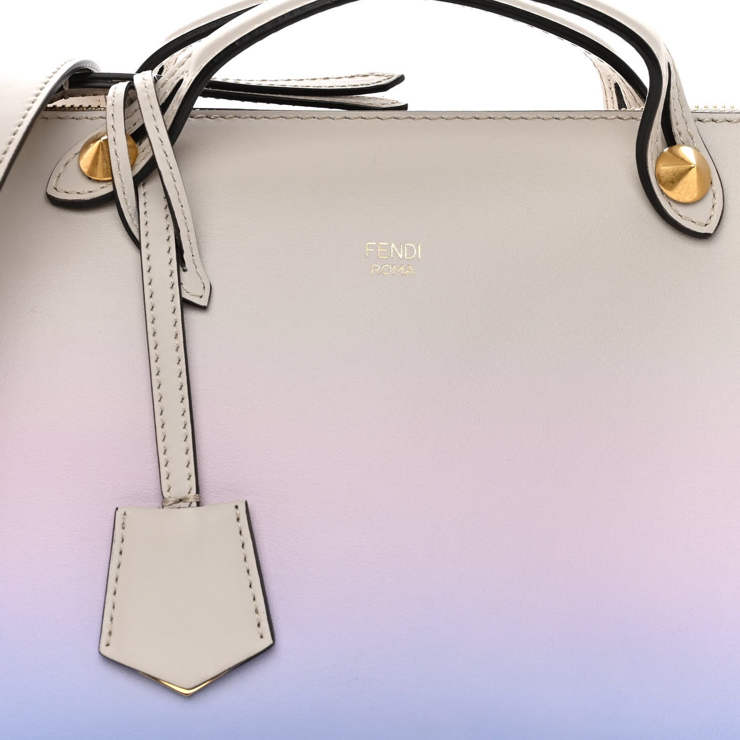 X JOSHUA VIDES Vitello Century Sfumato Medium By The Way Boston Bag Ghiaia Rosa Azzurro
