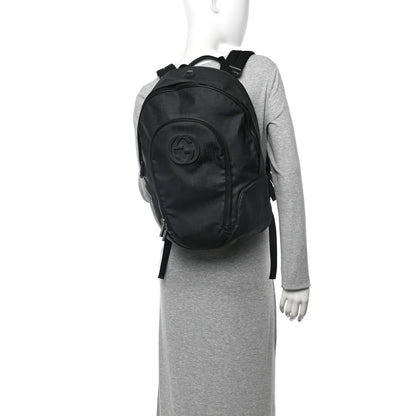 Gucci GG GUCCI Coated Canvas Interlocking G Travel Backpack Black 2 of 12