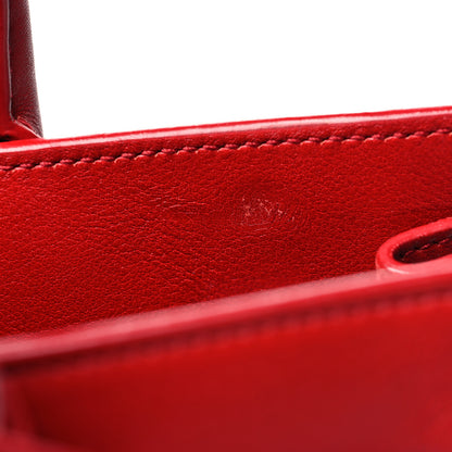 Saint Laurent Calfskin Nano Sac De Jour Lipstick Red 13 of 13