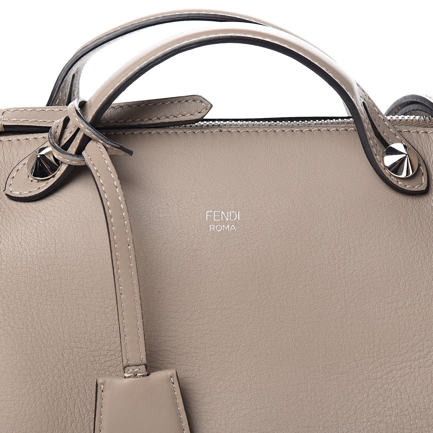 Fendi Vitello Dolce Medium By The Way Boston Bag Tortora 11 of 11