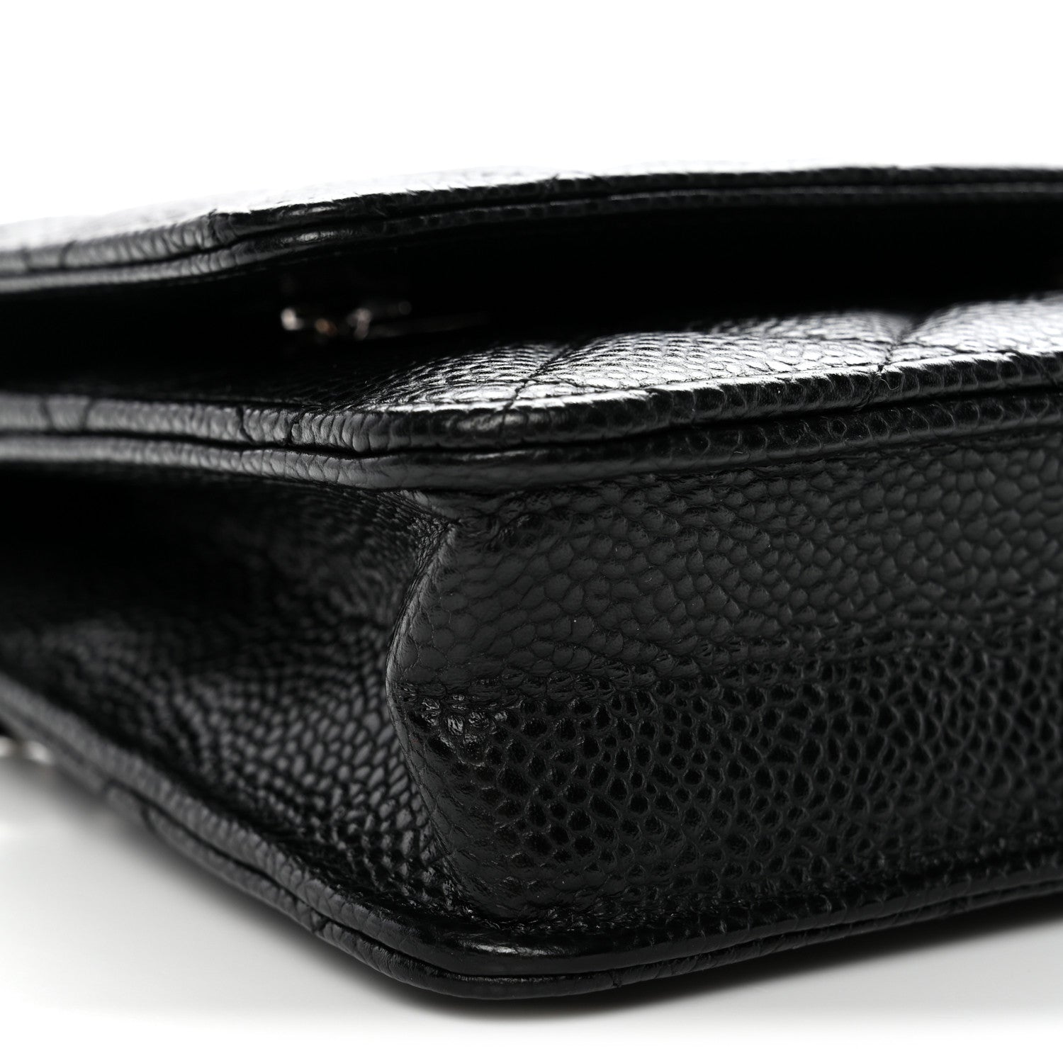 Chanel Caviar Quilted Wallet On Chain WOC Black 10 of 12
