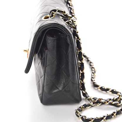 Chanel Lambskin Quilted Small Double Flap Black 14 of 16