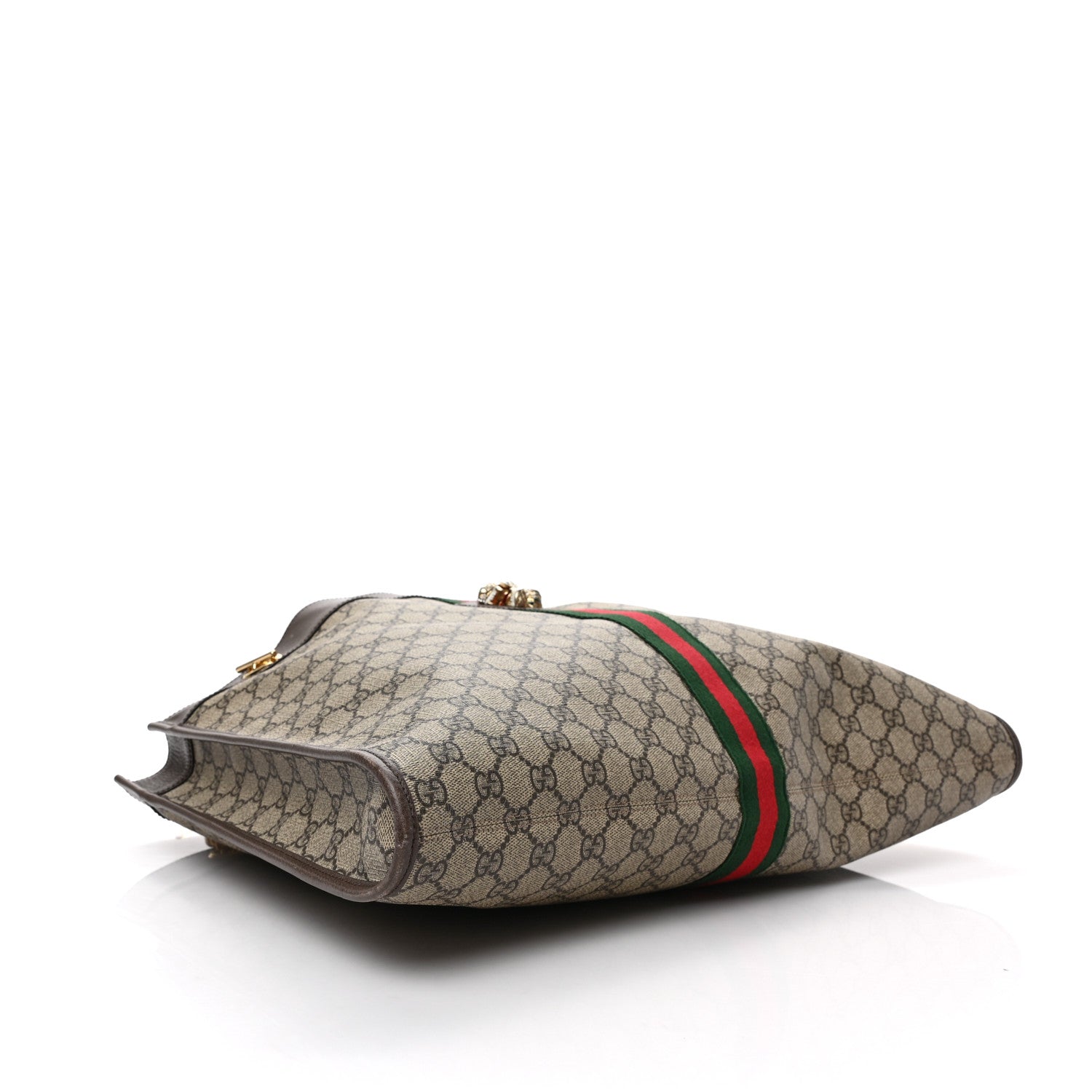 Gucci GG Supreme Monogram Large Rajah Chain Tote Beige New Acero 4 of 8