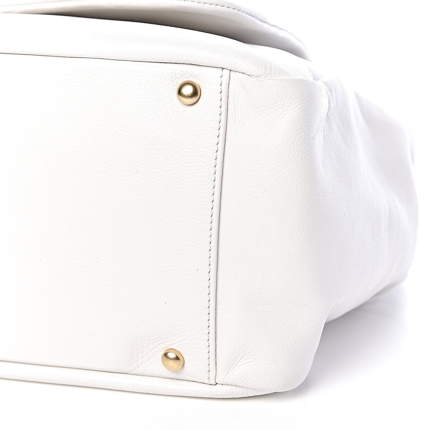 Chanel Grained Calfskin Metal Mosaic Flap White 10 of 10