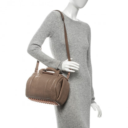 Alexander Wang Pebbled Lambskin Rockie Latte Rose Gold Hardware 2 of 7