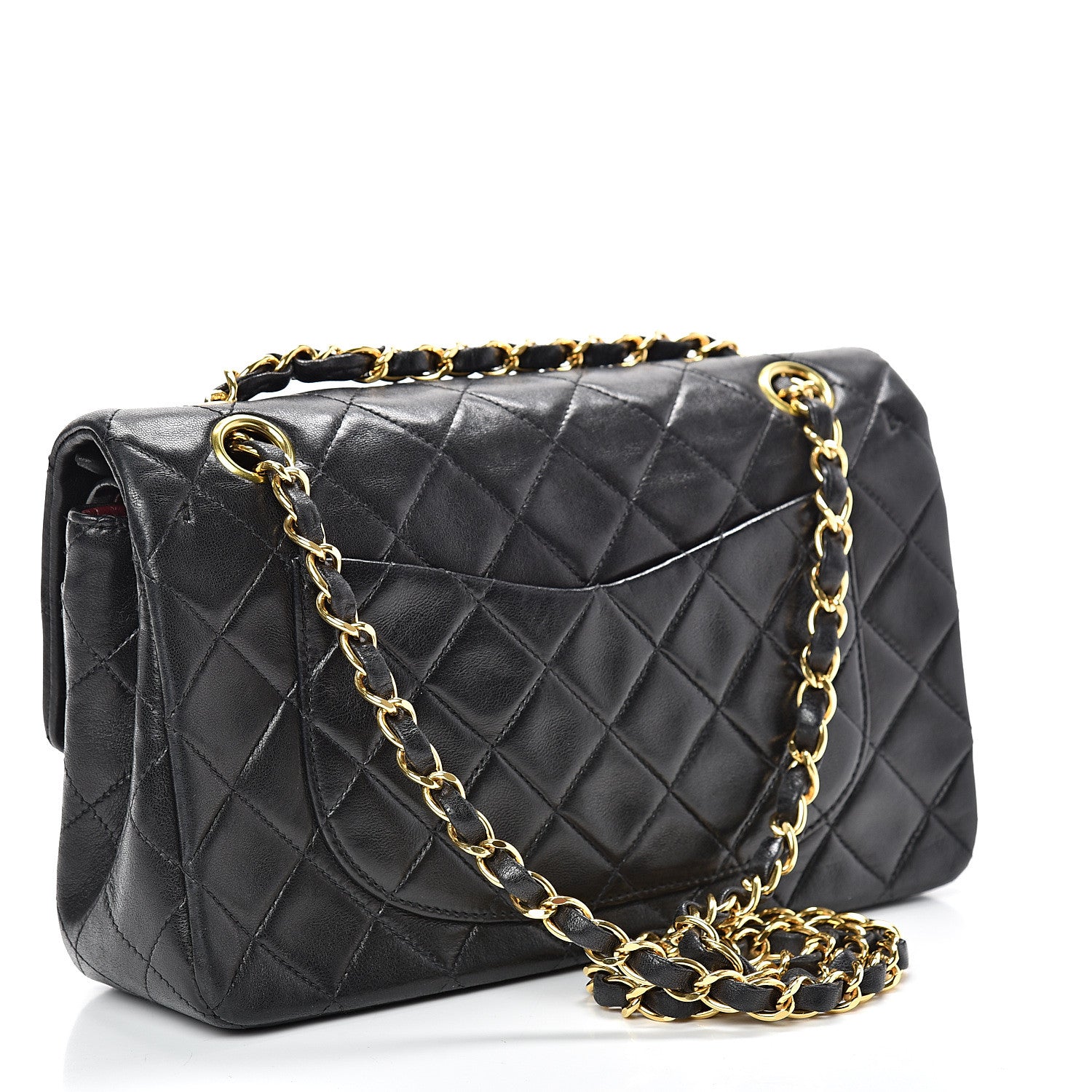 Chanel Lambskin Quilted Small Double Flap Black 2 of 16