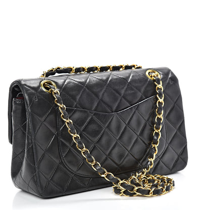Chanel Lambskin Quilted Small Double Flap Black 2 of 16