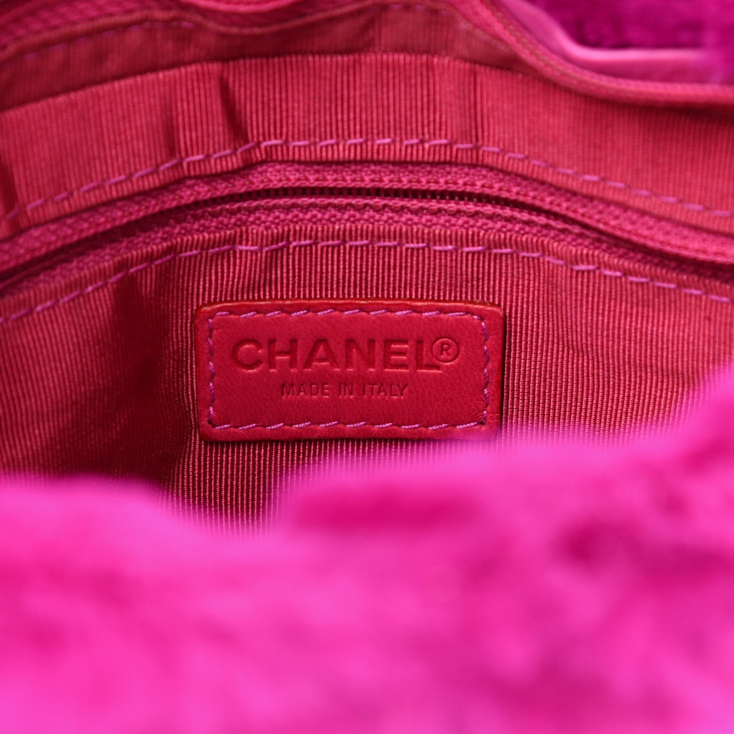 Chanel Rabbit Fur Shoulder Bag Fuchsia 6 of 11